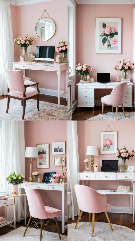 24. Feminine Touch-Home Office