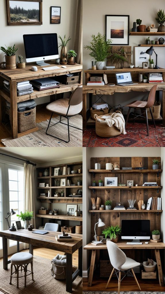 9. Rustic Retreat-Home Office