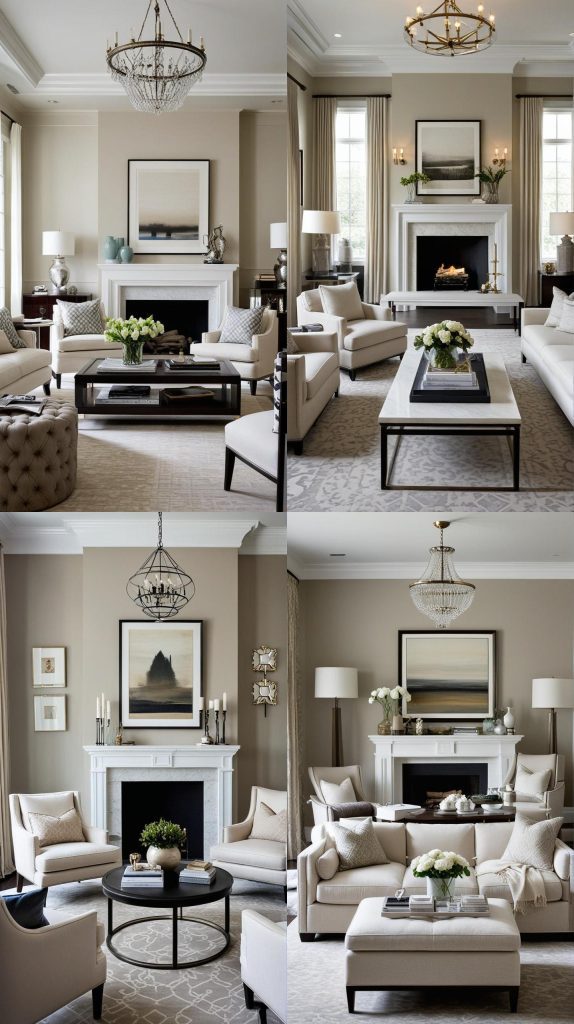 19. Transitional Tranquility Zone-Modern Living Room