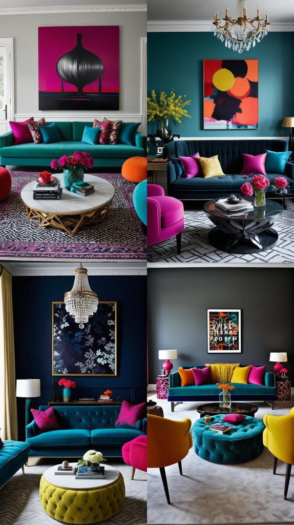 22. Bold and Beautiful Lounge-Modern Living Room