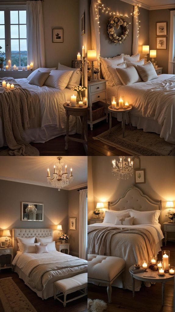 1. Candlelit Haven-Romantic Bedroom