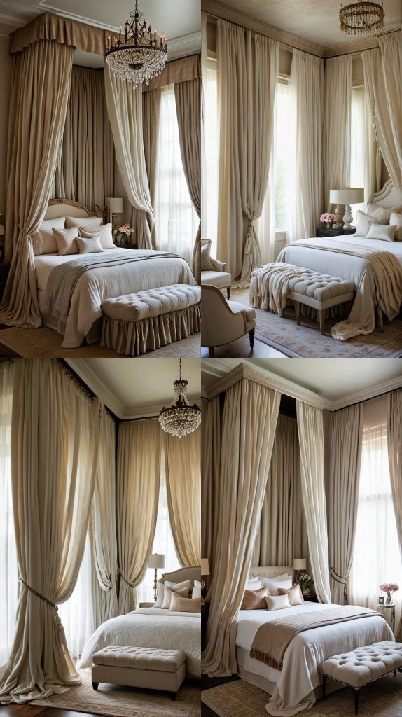 10. Dreamy Drapes-Romantic Bedroom