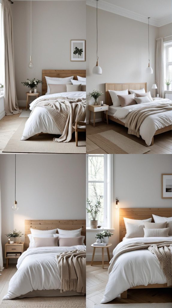 16. Scandinavian Simplicity-Romantic Bedroom