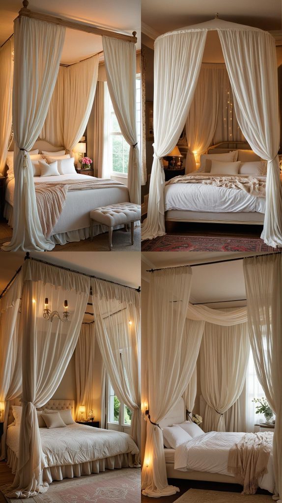 6. Cozy Canopy-Romantic Bedroom