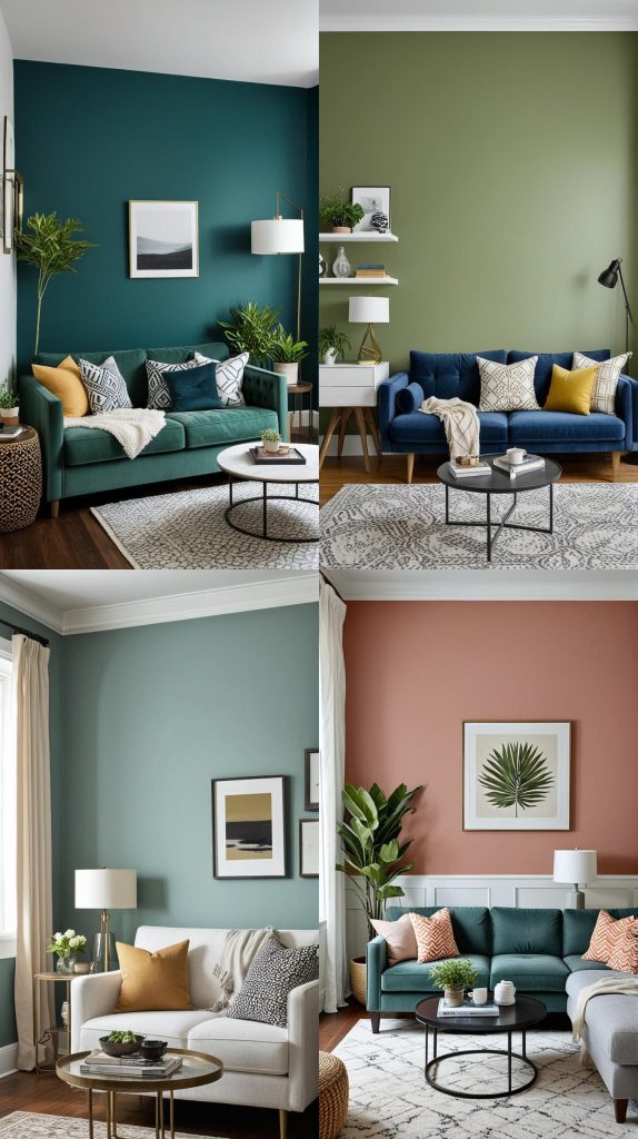 19. Accent Wall Paint-Small Living Room