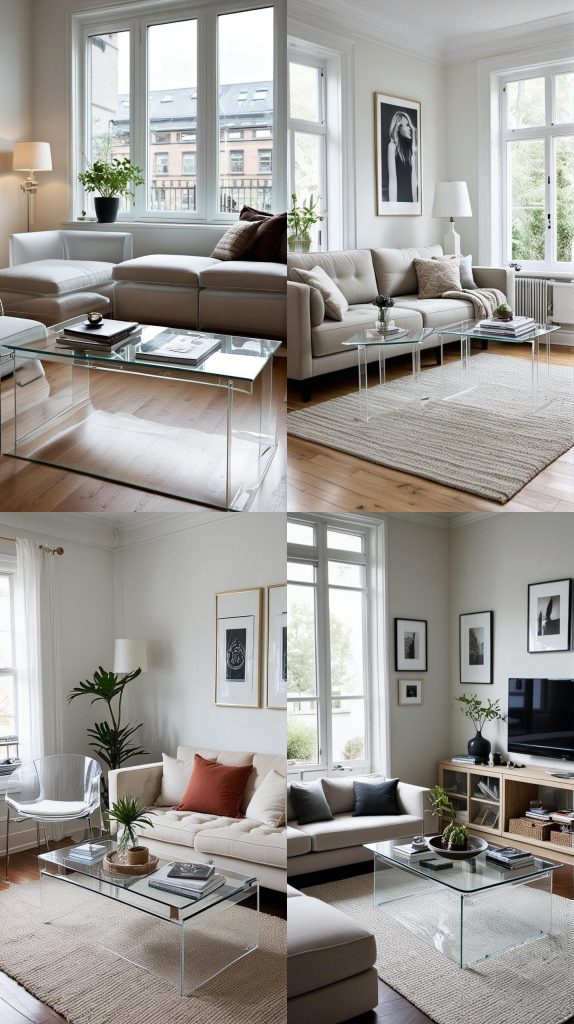 22. Transparent Furniture-Small Living Room