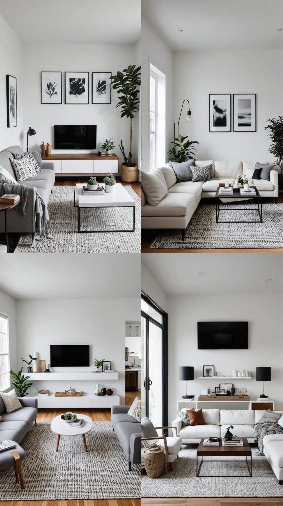 6. Minimalist Furniture Arrangement-Small Living Room