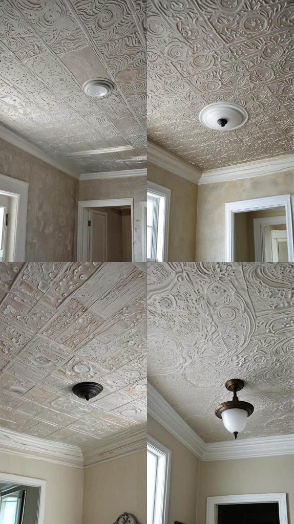 14. Textured Plaster Finish-Bathroom Ceiling