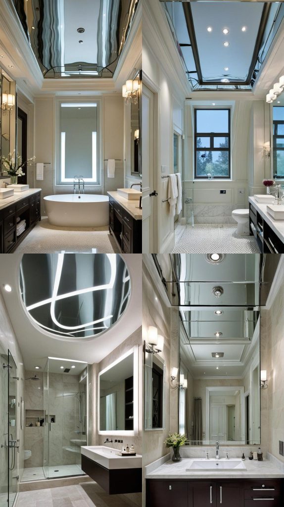 17. Ceiling Mirrors-Bathroom Ceiling