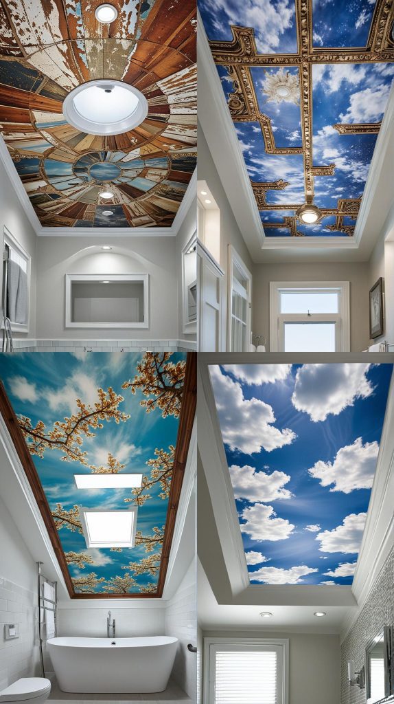 20. Photographic Ceiling Wrap-Bathroom Ceiling