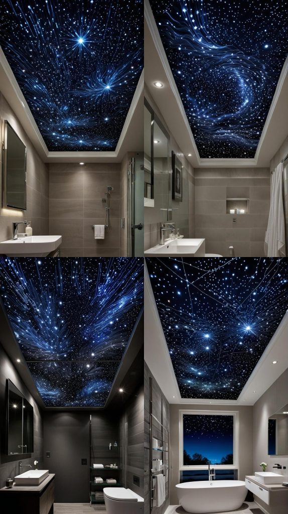 21. Fiber Optic Starry Night-Bathroom Ceiling