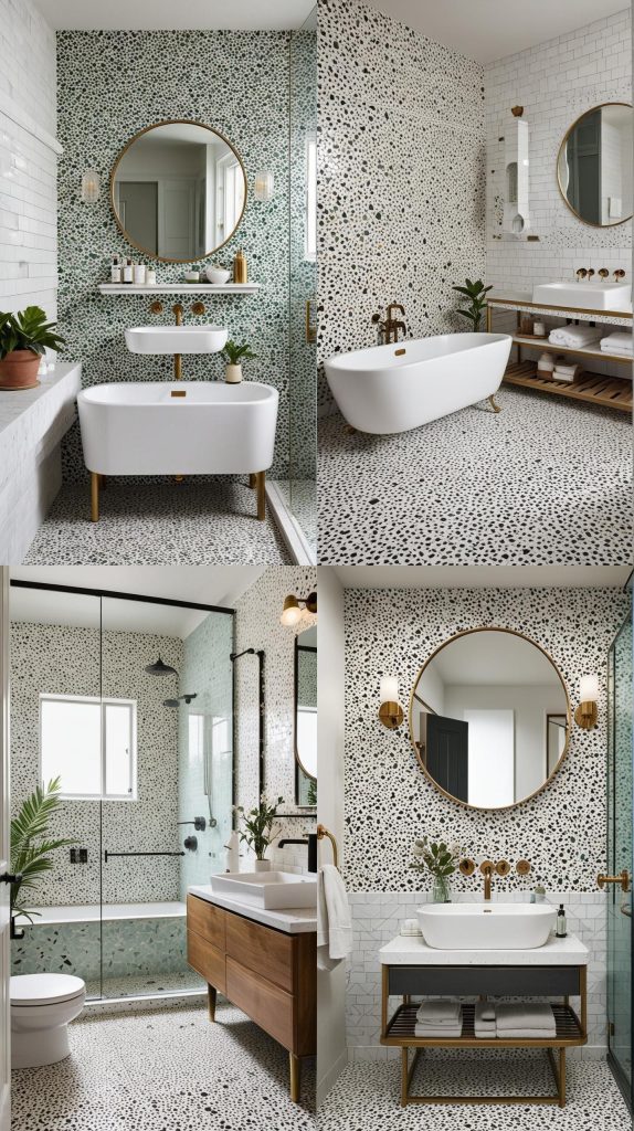 21. Terrazzo Tiles for a Retro Revival-Bathroom Tile