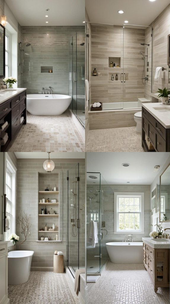 25. Understated Elegance with Muted Colors-Bathroom Tile