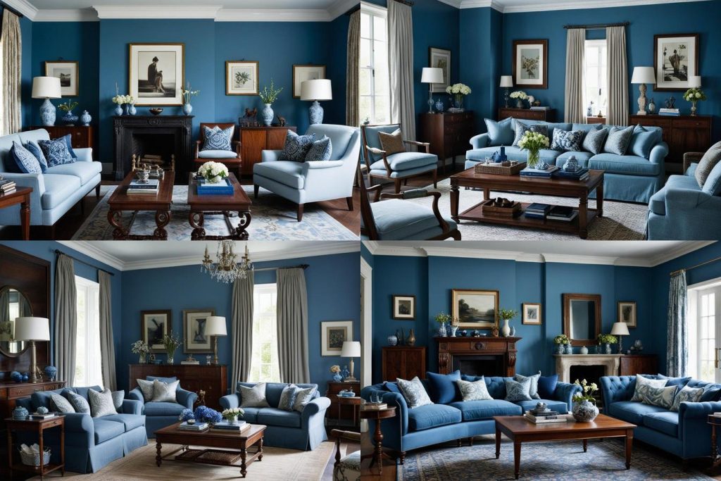 25. Elegant Escape-blue living room