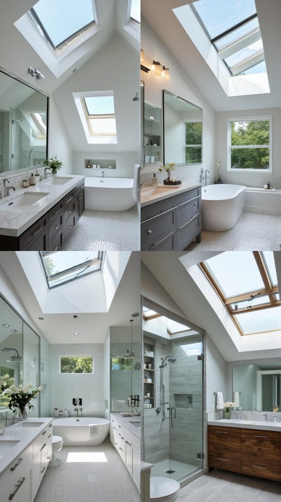 24. Skylight Installation-Modern Bathroom