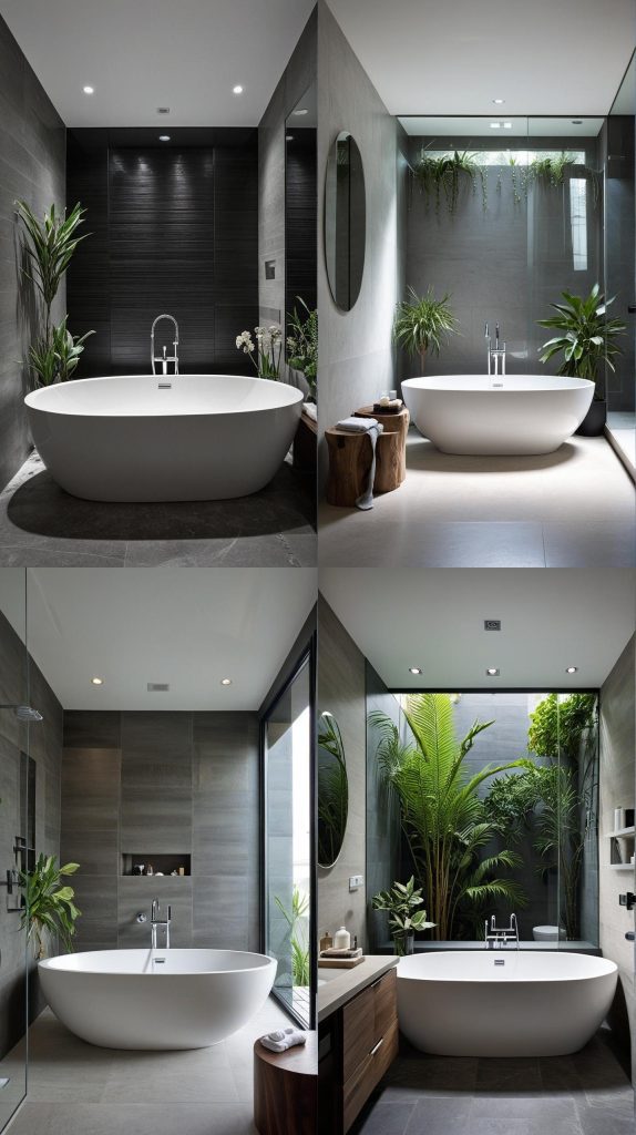 6. Deep Soaking Bathtub-Modern Bathroom