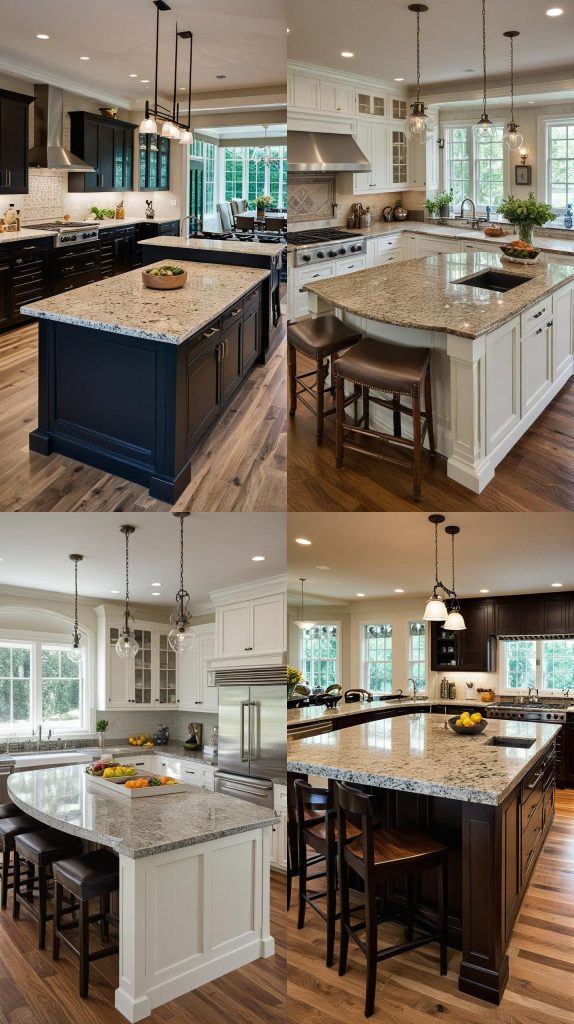 1. Multi-Level Kitchen Island-Kitchen Island