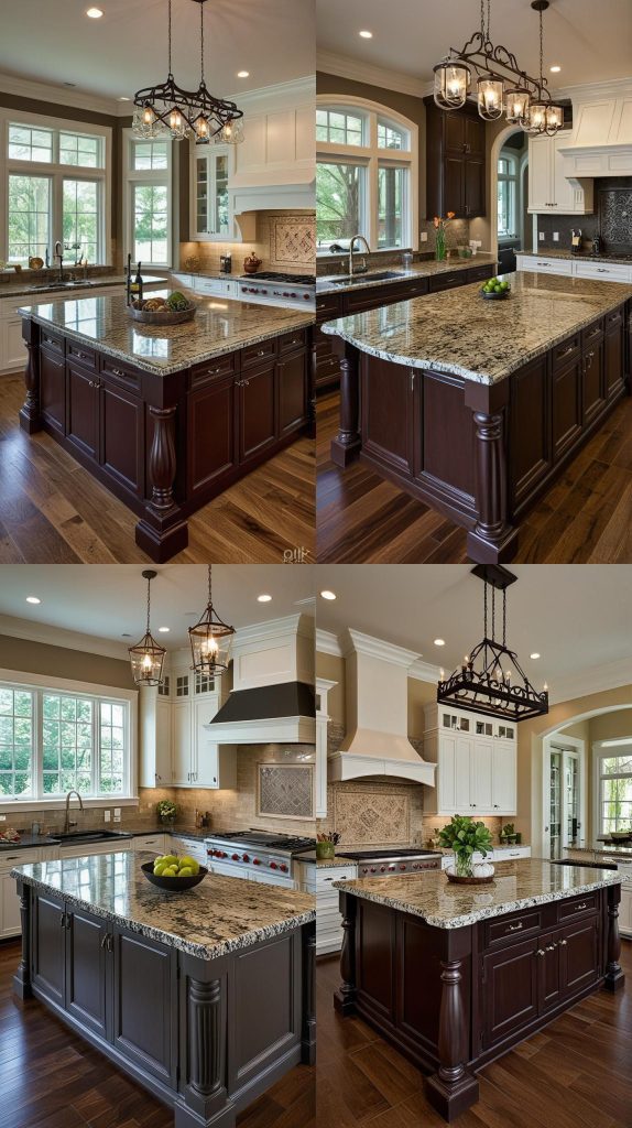 16. Luxurious Granite Island-Kitchen Island