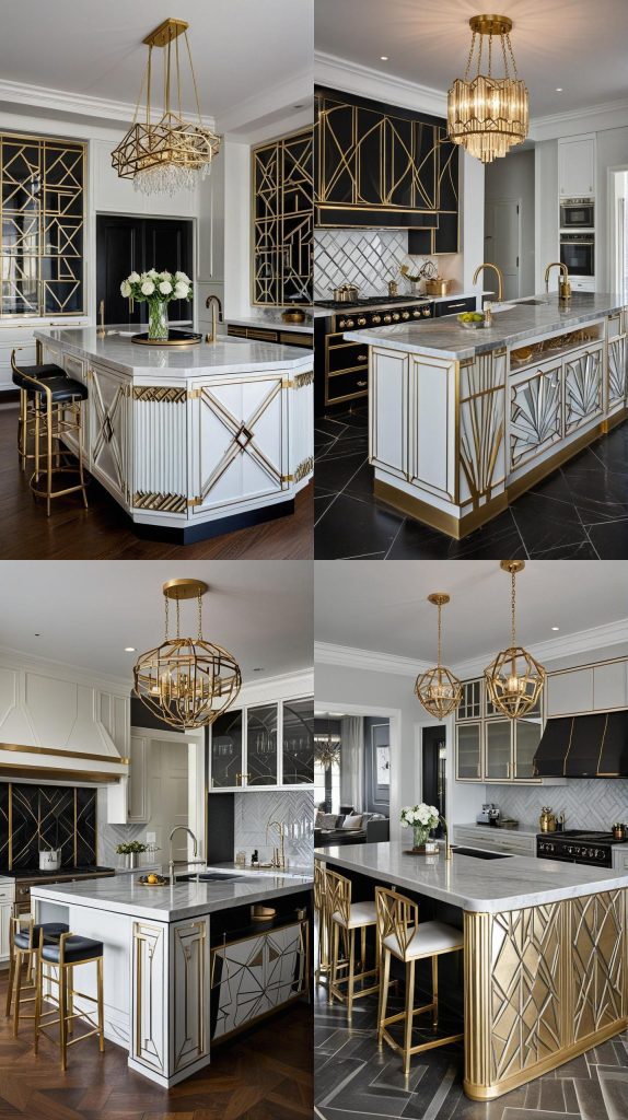 18. Art Deco Inspired Island-Kitchen Island