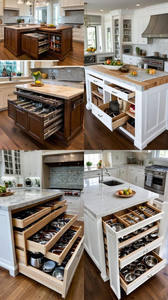 22. Hidden Storage Island-Kitchen Island