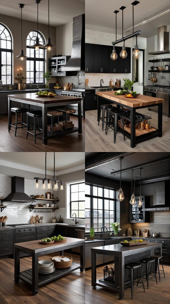 25. Urban Loft Island-Kitchen Island