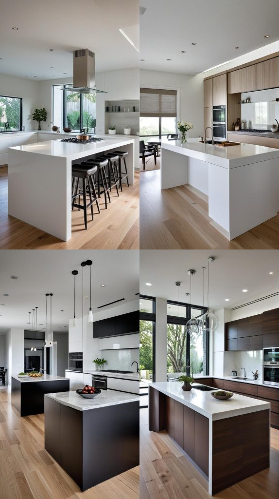 3. Sleek Modern Island-Kitchen Island