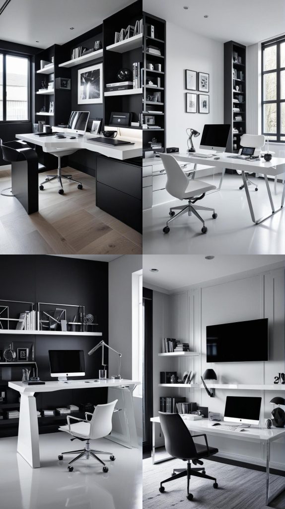 12. Futuristic Edge-Modern Home Office 