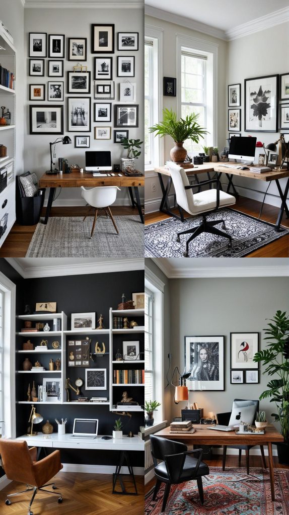 15. Eclectic Mix-Modern Home Office 