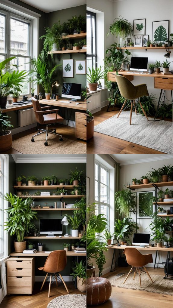 20. Urban Jungle-Modern Home Office 