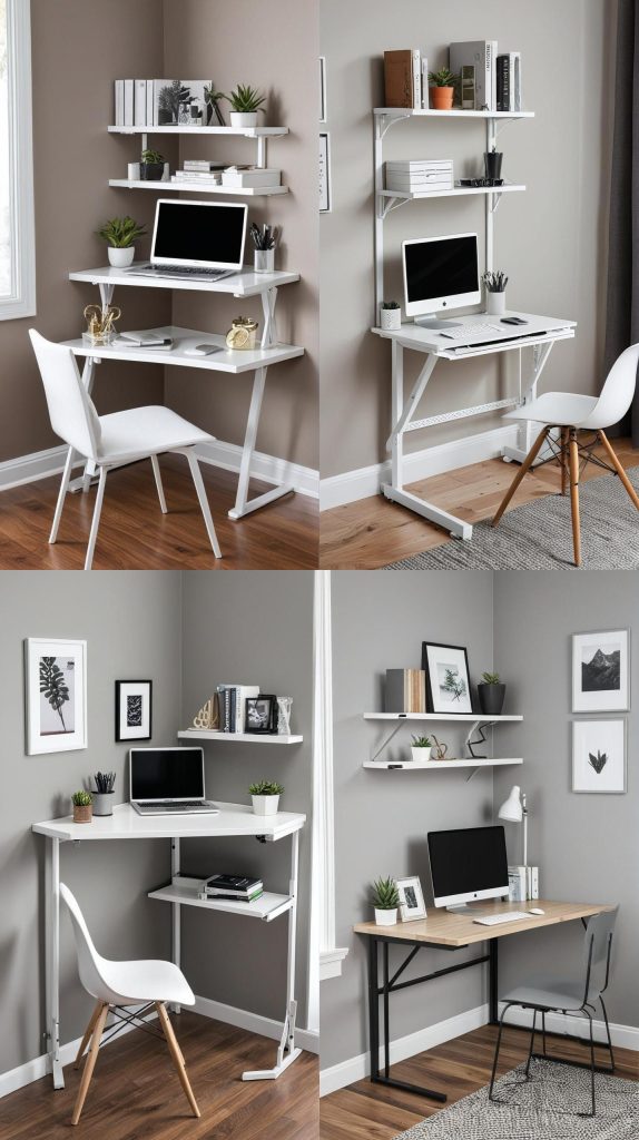 5. Compact Corner-Modern Home Office 