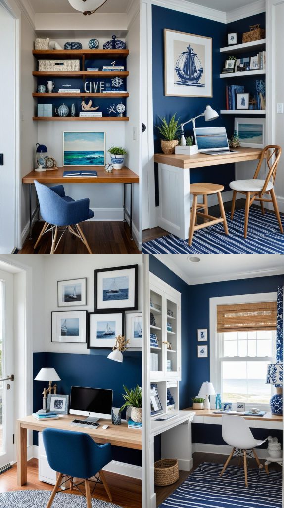 6. Nautical Nook-Modern Home Office 