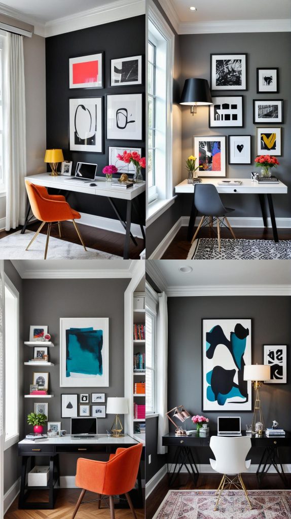 7. Artistic Alcove-Modern Home Office 