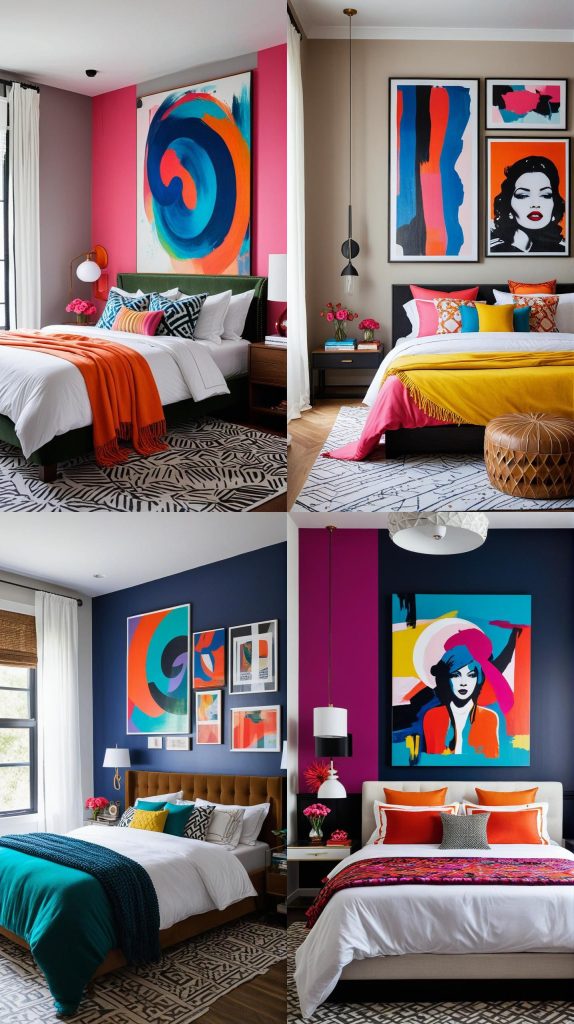 12. Art-Inspired Bedroom-Modern Bedroom