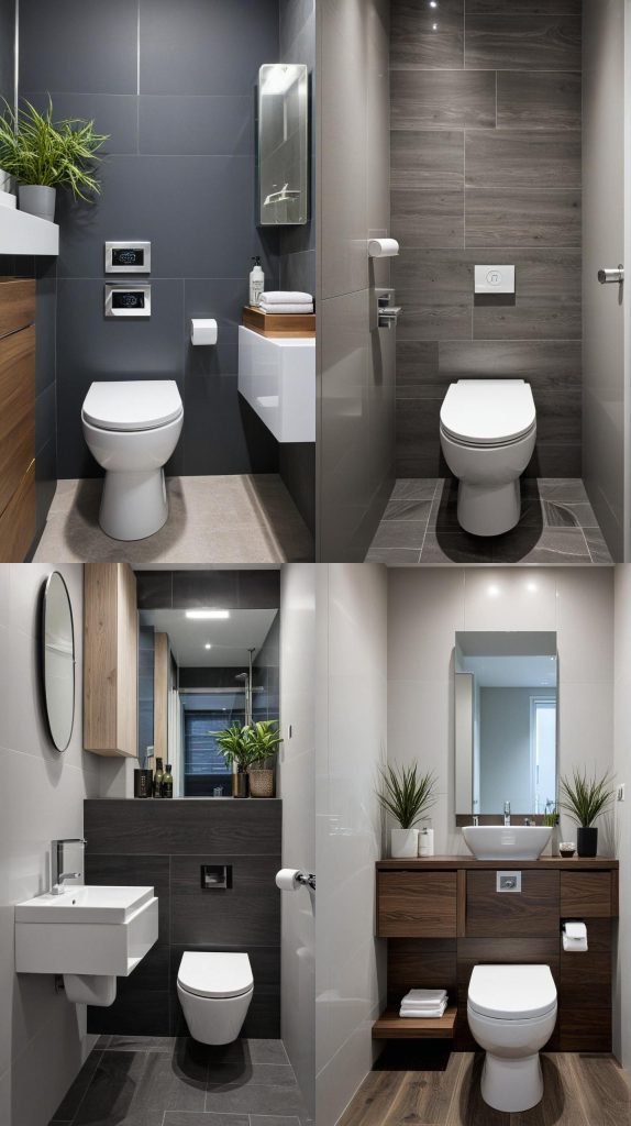 11. Floating Toilet Installation-Small Bathroom