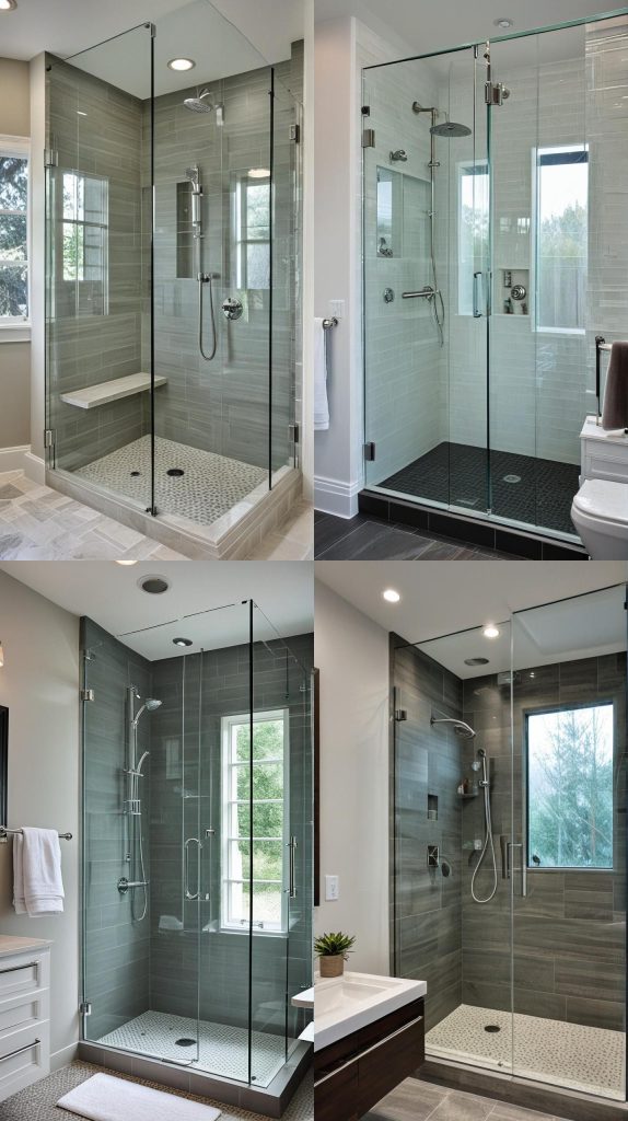 19. Frameless Glass Shower Enclosure-Small Bathroom