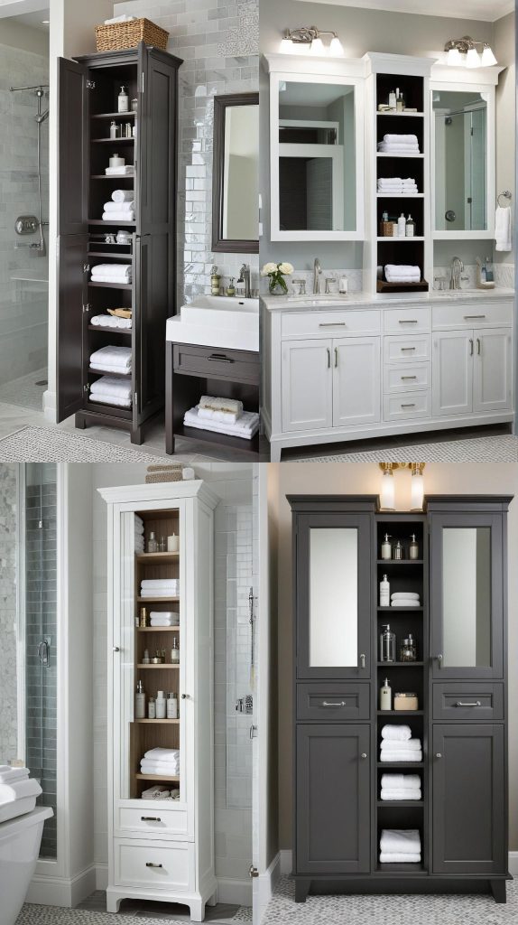 17. Tall Storage Towers-Bathroom Cabinets