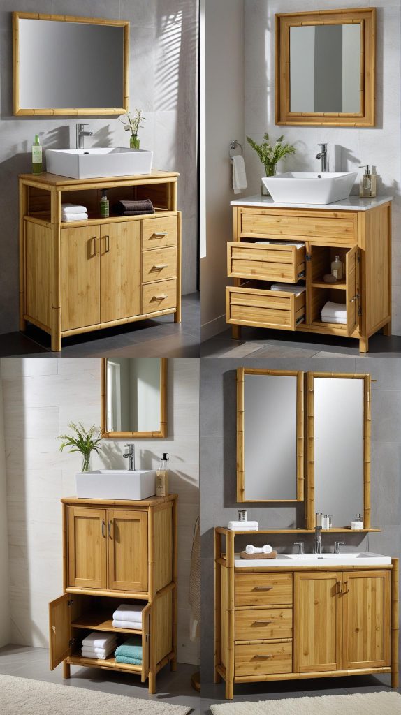 21. Bamboo Cabinets-Bathroom Cabinets