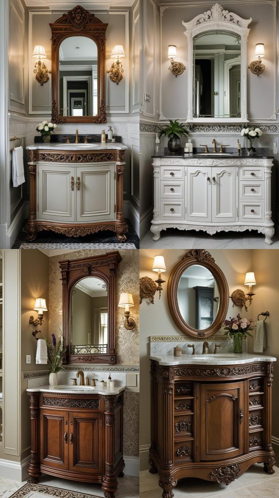 22. Ornate Victorian Design-Bathroom Cabinets