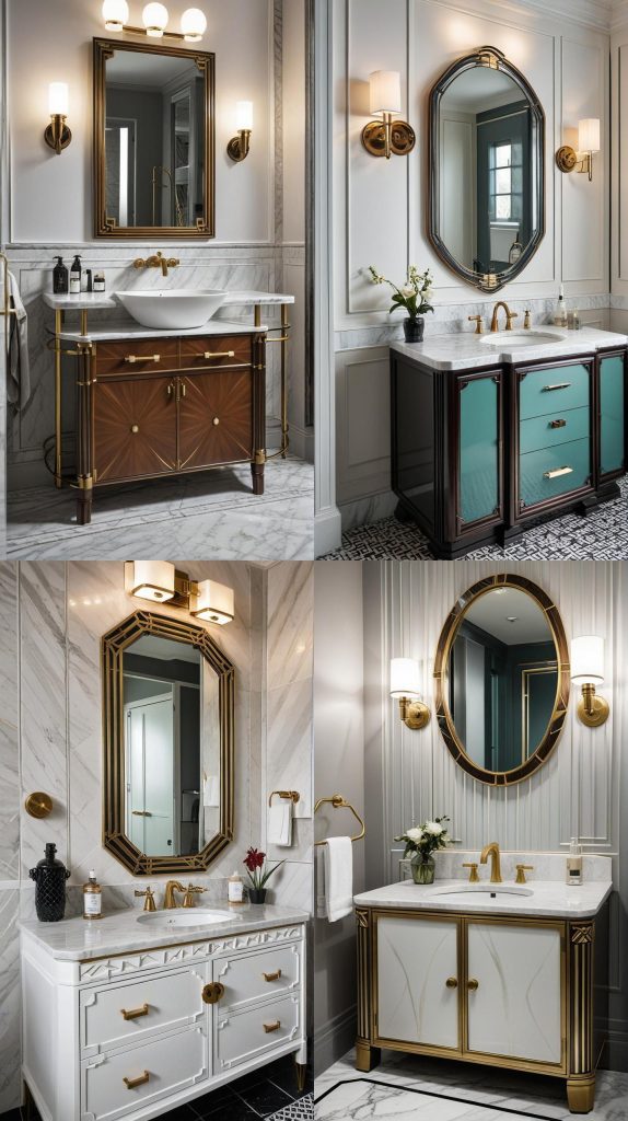 30. Art Deco Inspiration-Bathroom Cabinets