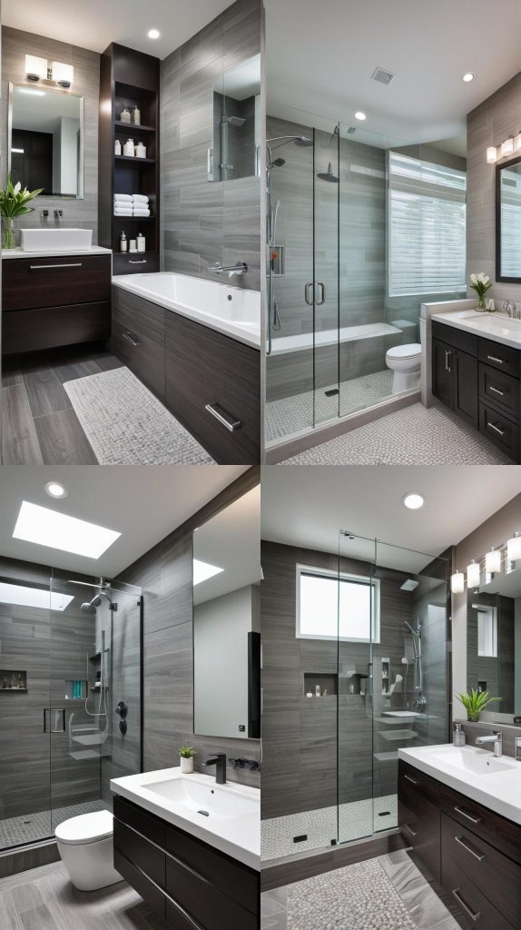 Case 17: Contemporary Cool-Bathroom Remodel