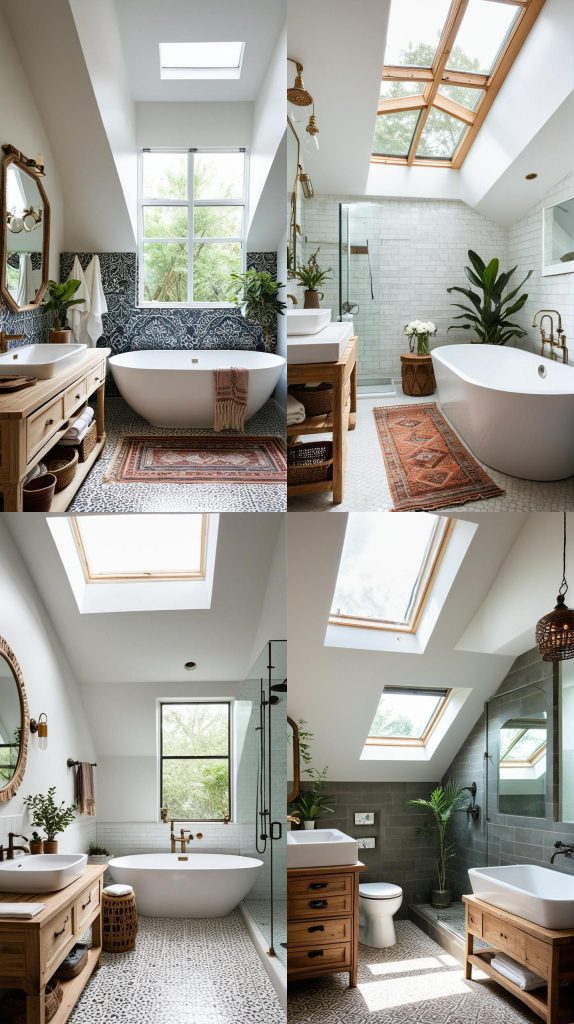 17. Skylight Installation-Boho Bathroom