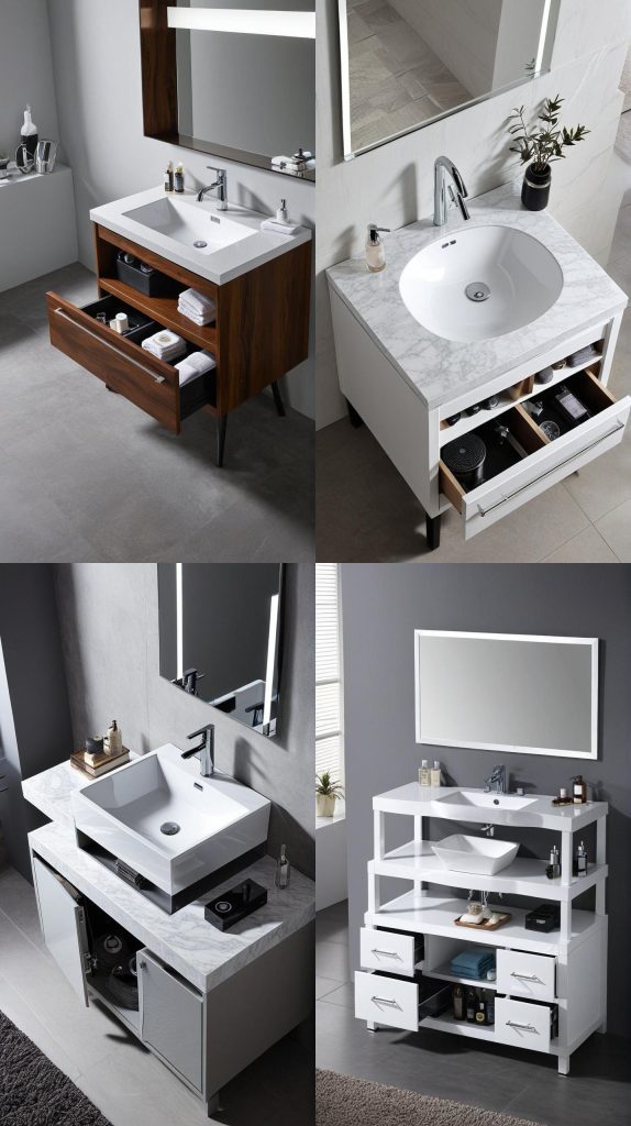 30. Vanity with Built-in Speakers-Bathroom Vanity With Sink