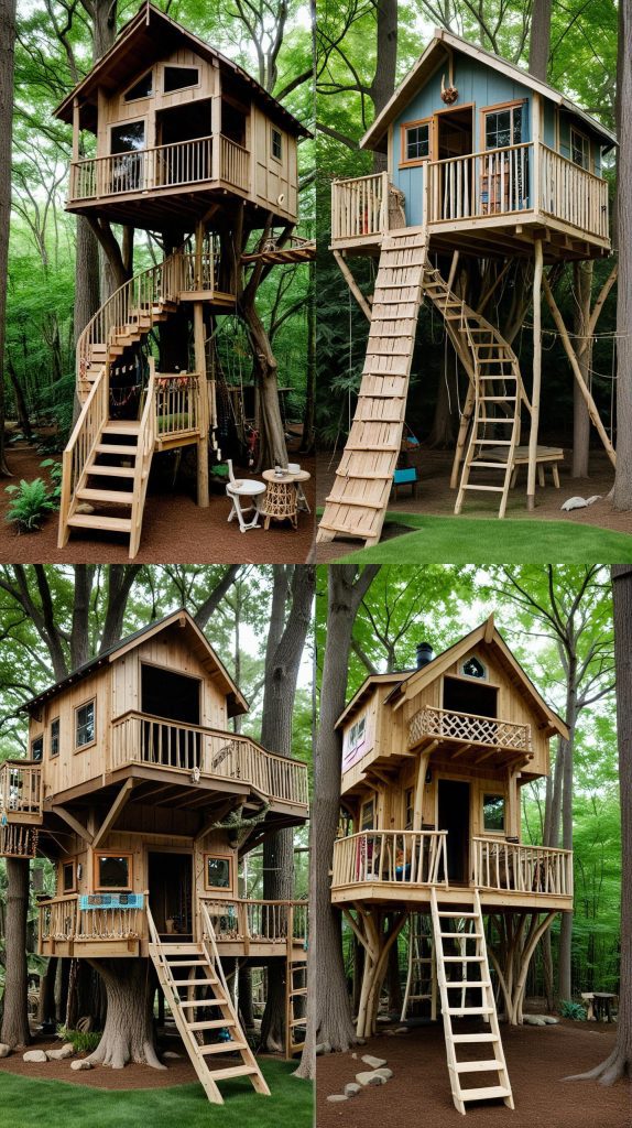 Family Fun Fort-Boho Treehouses