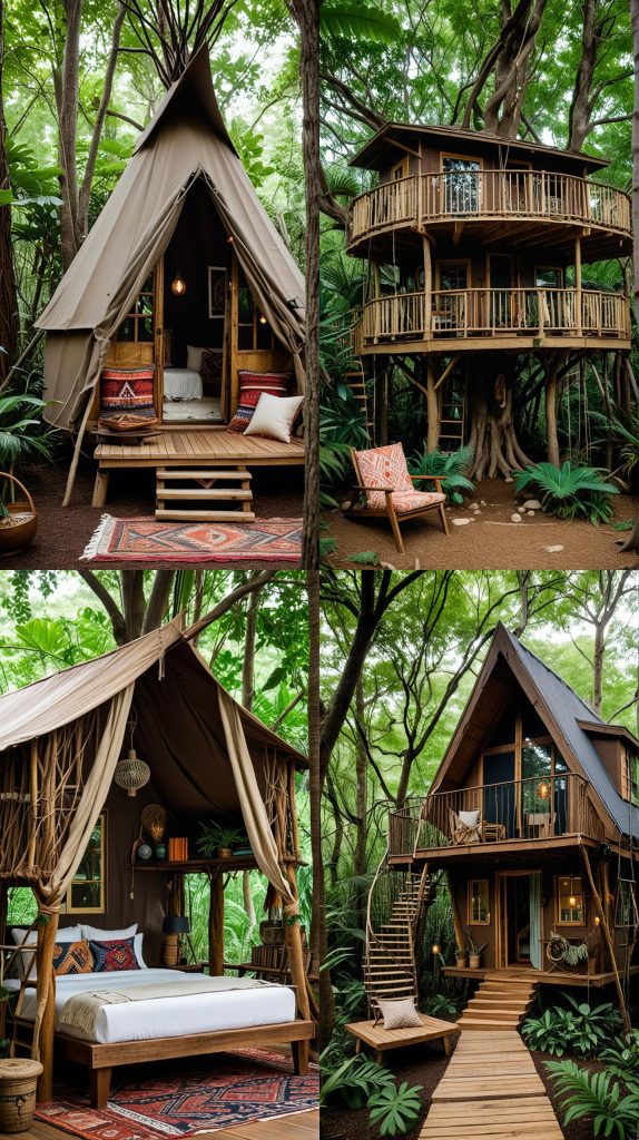 Nomad's Jungle-Boho Treehouses