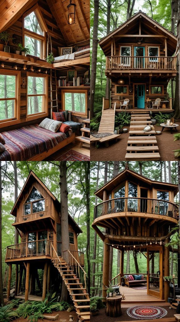 Artistic Inspiration Cabin-Boho Treehouses