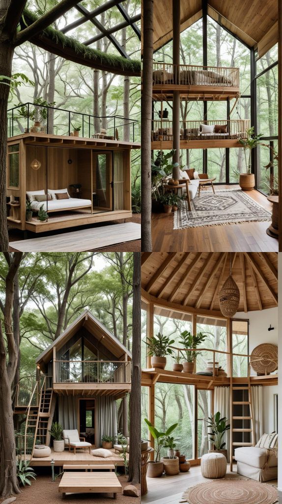 Minimalist Sanctuary-Boho Treehouses