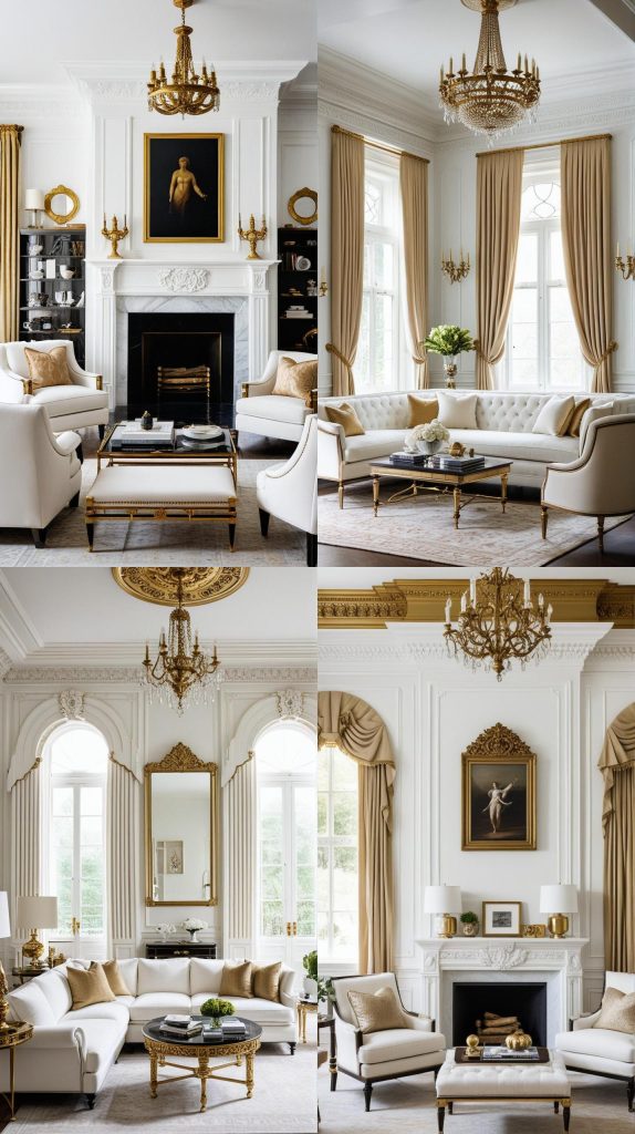 Classic Traditional-white Living Room