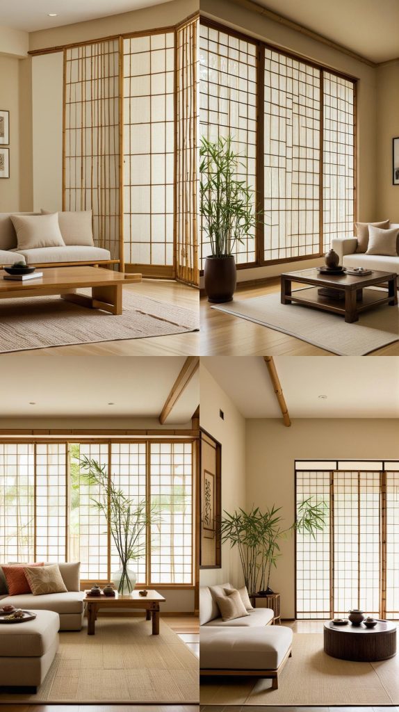 Design 22: Asian-Inspired Beige Space-Beige Living Room Design