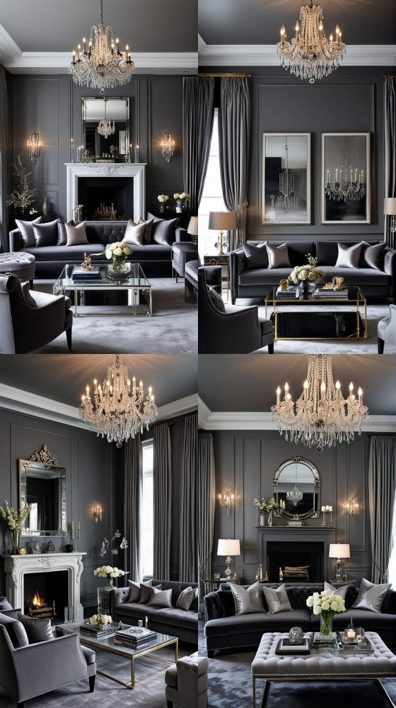 Design 5: Glamorous Grey Living Room-grey Living Room