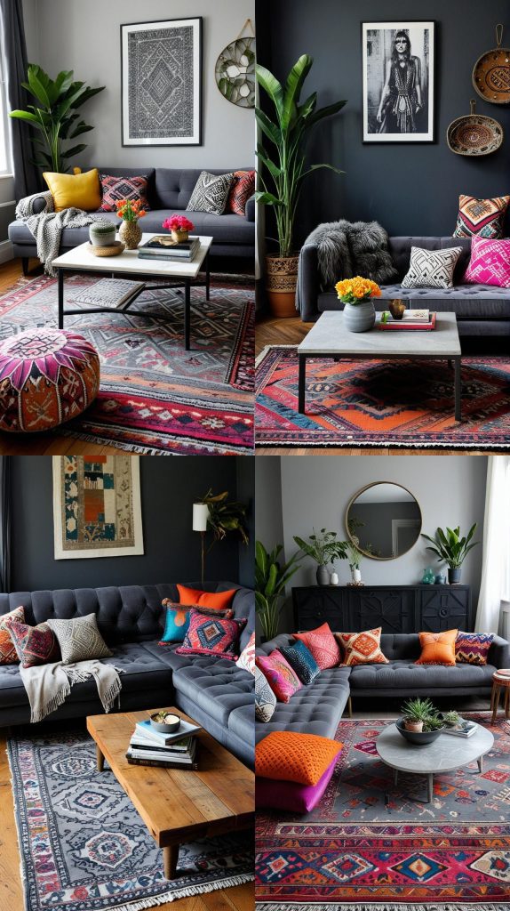 Design 9: Bohemian Grey Vibe-grey Living Room